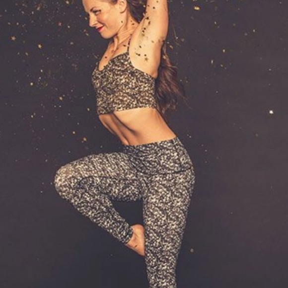 lululemon athletica Pants - Rare Lululemon Shine Tight Roll Down Sequin